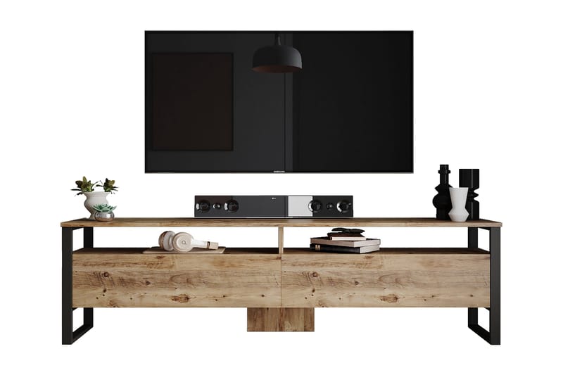 Rinorea Tv-møbelsett 180x56 cm - Grønn - Møbler - Mediamøbel & tv møbel - TV-møbelsett