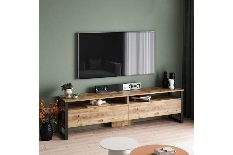 Rinorea Tv-møbelsett 180x56 cm - Grønn - Møbler - Mediamøbel & tv møbel - TV-møbelsett