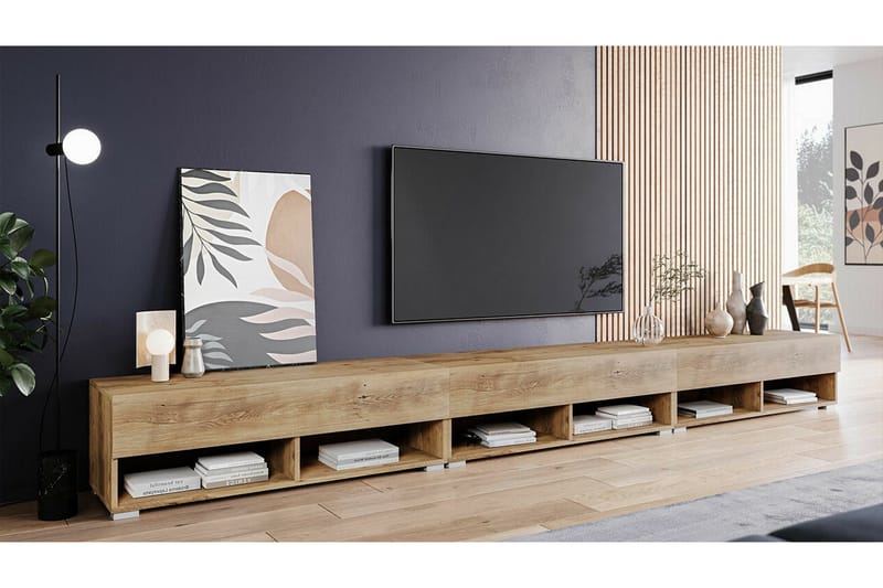 Galbally TV-skåp 300 cm - Brun - Møbler - Mediamøbel & tv møbel - TV-skap