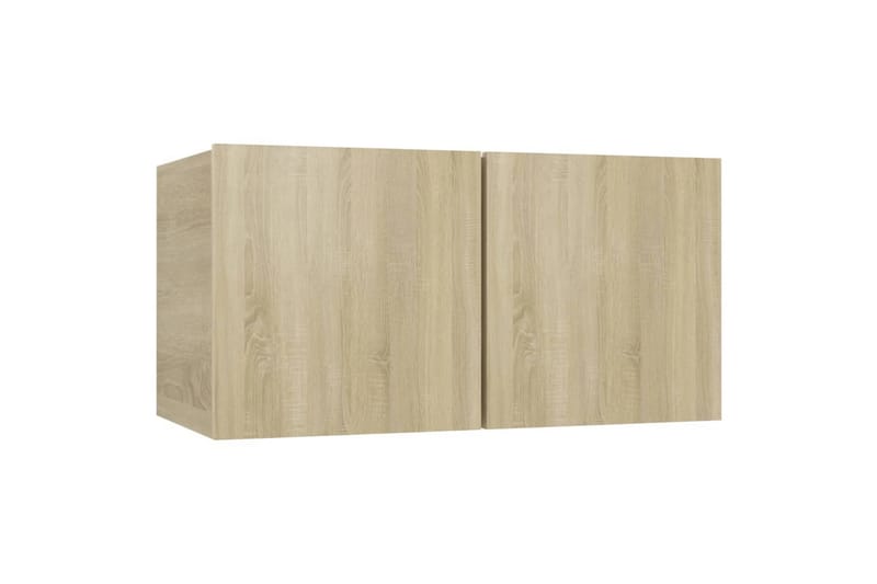 Hengende TV-benker 2 stk sonoma eik 60x30x30 cm - Brun - Møbler - Mediamøbel & tv møbel - TV-skap