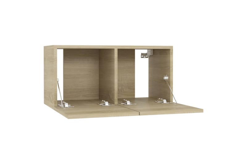 Hengende TV-benker 2 stk sonoma eik 60x30x30 cm - Brun - Møbler - Mediamøbel & tv møbel - TV-skap