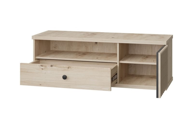 Rosehall TV-benk 124 cm - Svart - Møbler - Mediamøbel & tv møbel - TV-skap