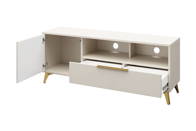 Vemdalen TV-benk 154 cm - Sand beige - Møbler - Mediamøbel & tv møbel - TV-benk & mediabenk