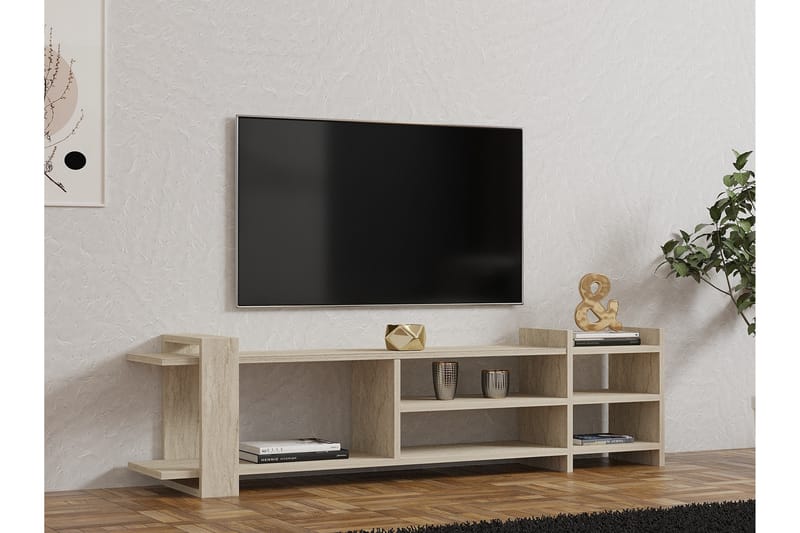 Zeyna TV-benk 156 cm - Beige - Møbler - Mediamøbel & tv møbel - TV-benk & mediabenk