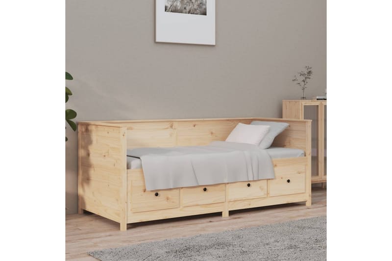 beBasic Dagseng 75x190 cm heltre furu - Brun - Møbler - Senger - Sengeramme & sengestamme