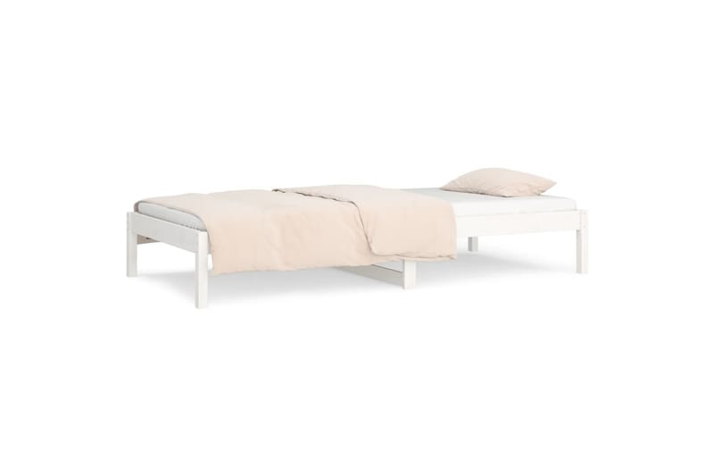 beBasic Dagseng hvit 90x190 cm 3FT Single heltre furu - Hvit - Sengeramme & sengestamme