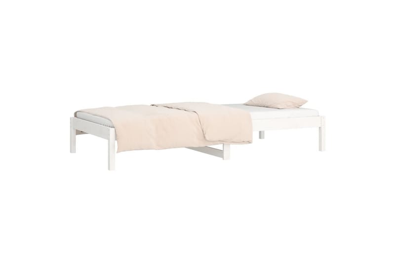 beBasic Dagseng hvit 90x190 cm 3FT Single heltre furu - Hvit - Sengeramme & sengestamme