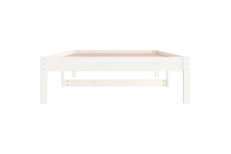 beBasic Dagseng hvit 90x190 cm 3FT Single heltre furu - Hvit - Sengeramme & sengestamme