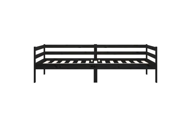 beBasic Dagseng svart 90x190 cm heltre furu - Svart - Sengeramme & sengestamme