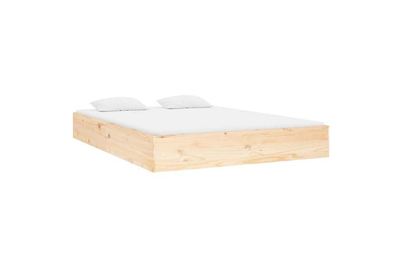 beBasic Sengeramme heltre 120x190 cm 4FT Small Double - Brun - Møbler - Senger - Sengeramme & sengestamme