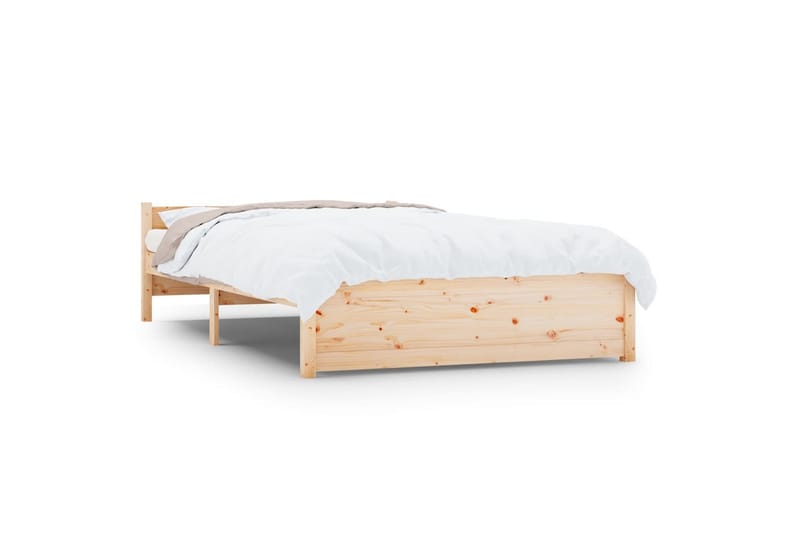 beBasic Sengeramme heltre 135x190 cm 4FT6 Double - Brun - Møbler - Senger - Sengeramme & sengestamme