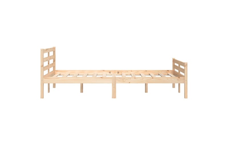 beBasic Sengeramme heltre 135x190 cm 4FT6 Double - Brun - Møbler - Senger - Sengeramme & sengestamme