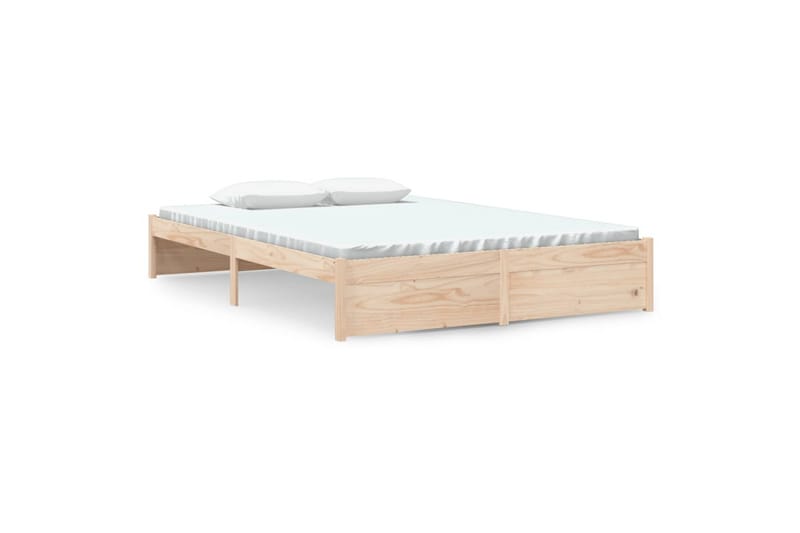 beBasic Sengeramme heltre 140x190 cm - Brun - Møbler - Senger - Sengeramme & sengestamme