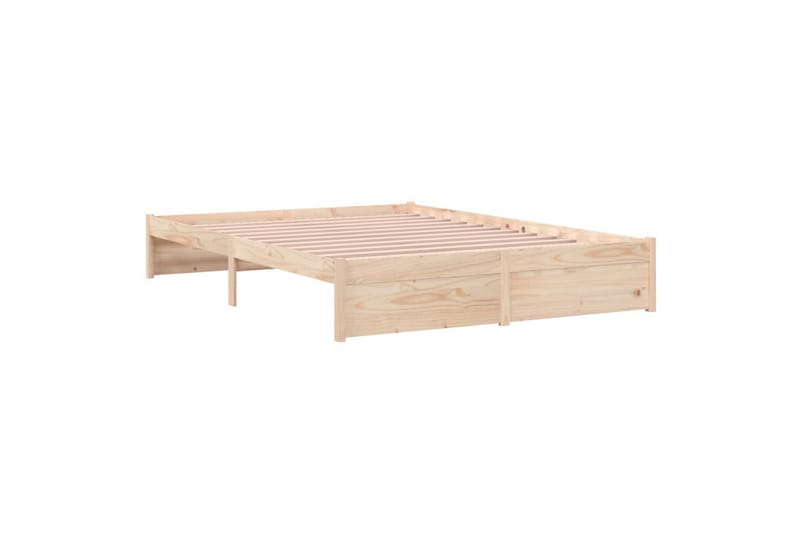 beBasic Sengeramme heltre 140x190 cm - Brun - Møbler - Senger - Sengeramme & sengestamme