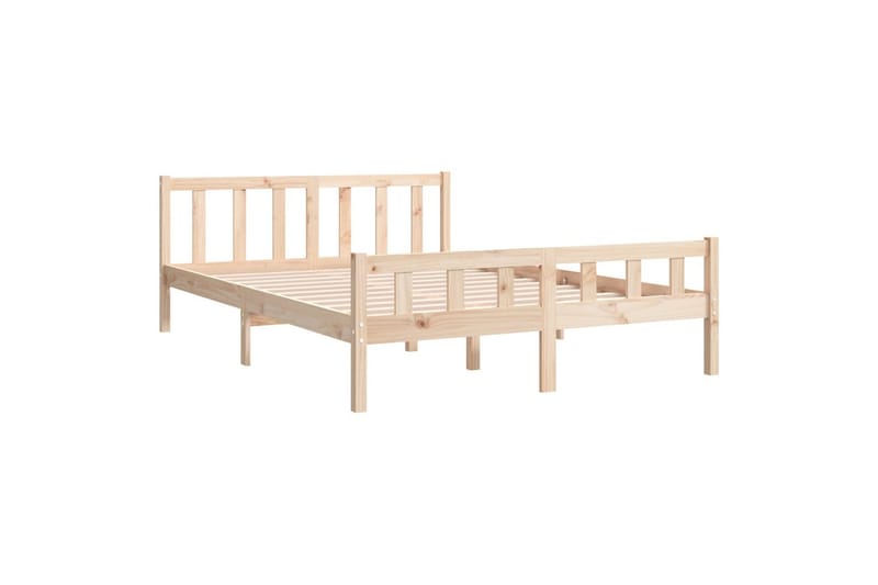 beBasic Sengeramme heltre 150x200 cm 5FT King Size - Brun - Møbler - Senger - Sengeramme & sengestamme