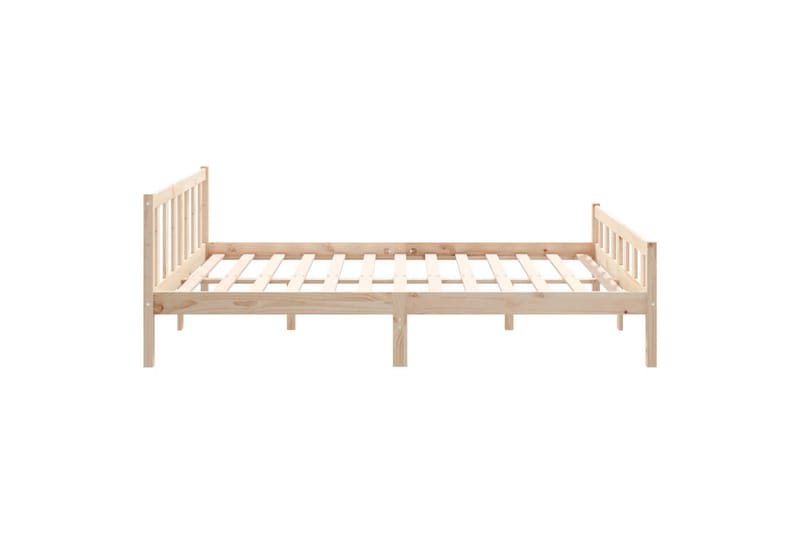 beBasic Sengeramme heltre 150x200 cm 5FT King Size - Brun - Møbler - Senger - Sengeramme & sengestamme