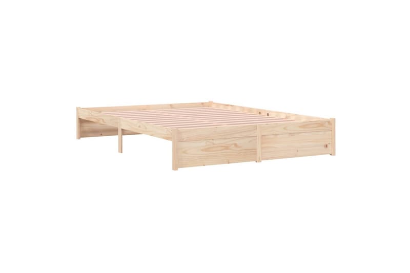 beBasic Sengeramme heltre 150x200 cm 5FT King Size - Brun - Møbler - Senger - Sengeramme & sengestamme