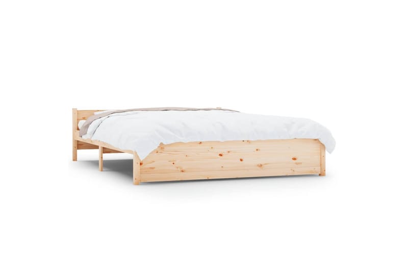 beBasic Sengeramme heltre 150x200 cm 5FT King Size - Brun - Møbler - Senger - Sengeramme & sengestamme