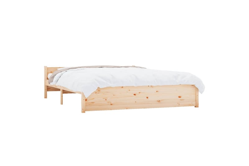 beBasic Sengeramme heltre 150x200 cm 5FT King Size - Brun - Møbler - Senger - Sengeramme & sengestamme