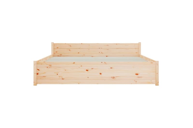 beBasic Sengeramme heltre 150x200 cm 5FT King Size - Brun - Møbler - Senger - Sengeramme & sengestamme