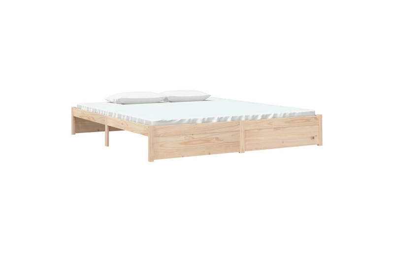 beBasic Sengeramme heltre 180x200 cm 6FT Super King - Brun - Møbler - Senger - Sengeramme & sengestamme