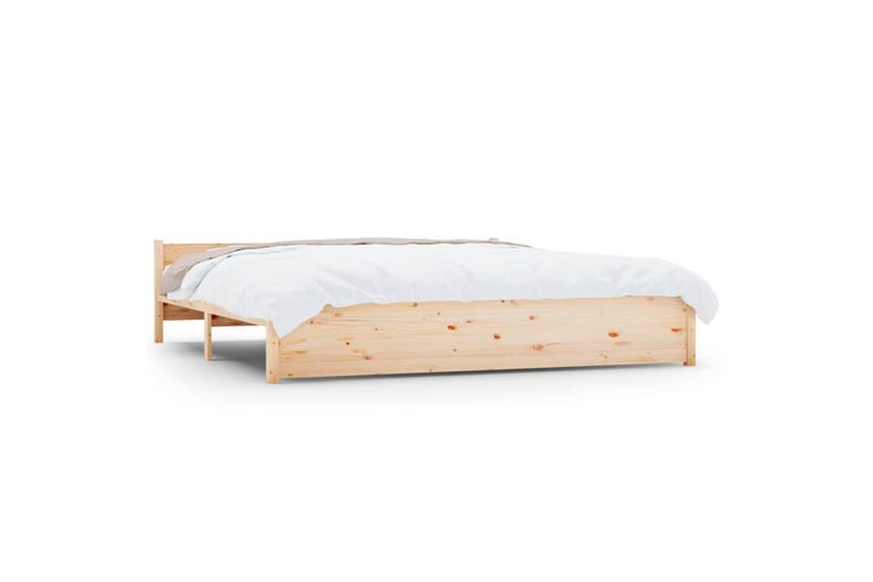 beBasic Sengeramme heltre 180x200 cm 6FT Super King - Brun - Møbler - Senger - Sengeramme & sengestamme