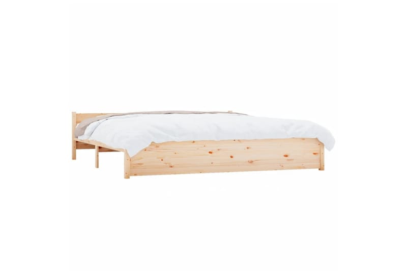 beBasic Sengeramme heltre 180x200 cm 6FT Super King - Brun - Møbler - Senger - Sengeramme & sengestamme