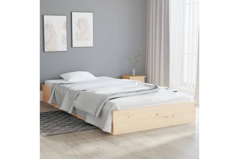 beBasic Sengeramme heltre 90x200 cm - Brun - Sengeramme & sengestamme