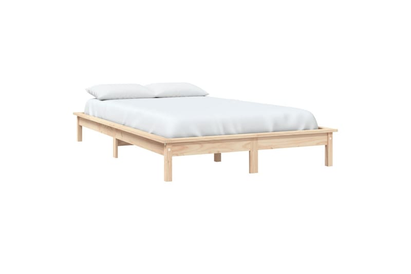 beBasic Sengeramme heltre furu 150x200 cm 5FT King Size - Brun - Møbler - Senger - Sengeramme & sengestamme