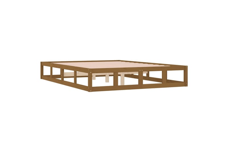 beBasic Sengeramme honningbrun 120x190 cm 4FT Small Double heltre - Brun - Møbler - Senger - Sengeramme & sengestamme