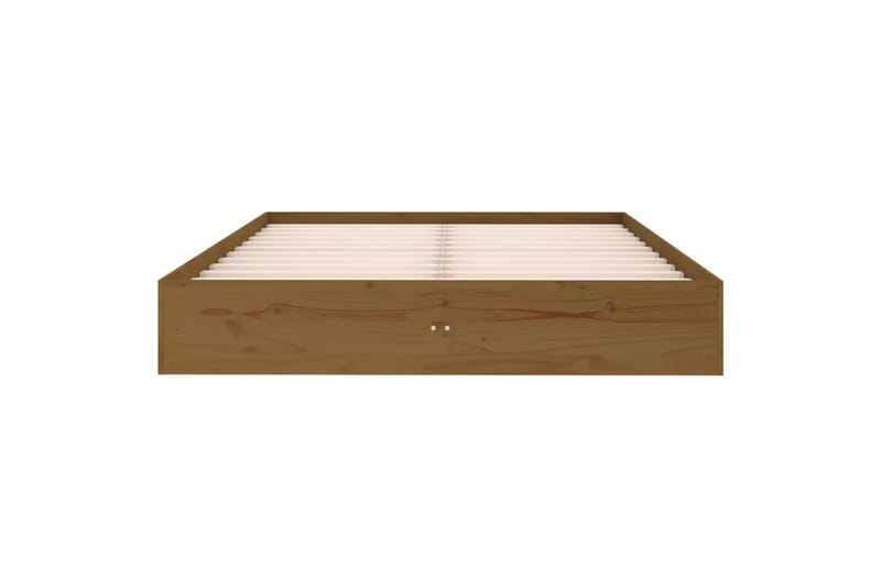 beBasic Sengeramme honningbrun heltre 120x190 cm 4FT Small Double - Brun - Møbler - Senger - Sengeramme & sengestamme