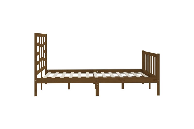 beBasic Sengeramme honningbrun heltre 150x200 cm 5FT King Size - Brun - Møbler - Senger - Sengeramme & sengestamme