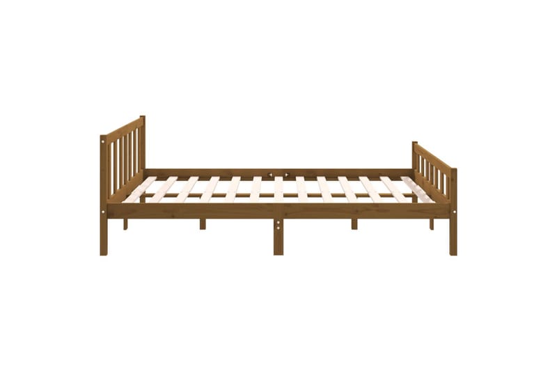 beBasic Sengeramme honningbrun heltre 150x200 cm 5FT King Size - Brun - Møbler - Senger - Sengeramme & sengestamme