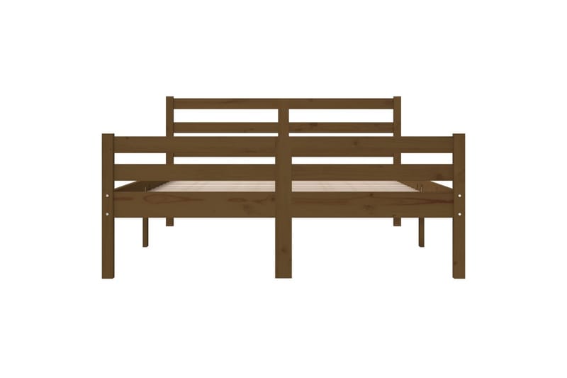 beBasic Sengeramme honningbrun heltre 150x200 cm 5FT King Size - Brun - Møbler - Senger - Sengeramme & sengestamme