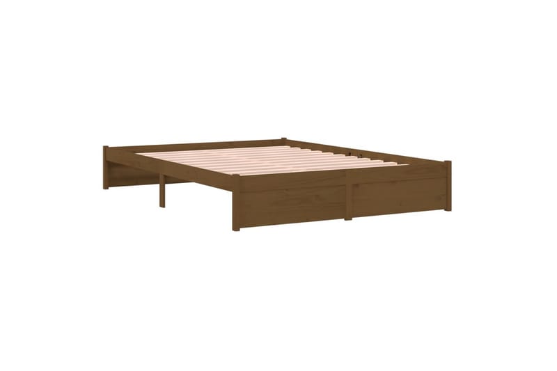 beBasic Sengeramme honningbrun heltre 150x200 cm 5FT King Size - Brun - Møbler - Senger - Sengeramme & sengestamme