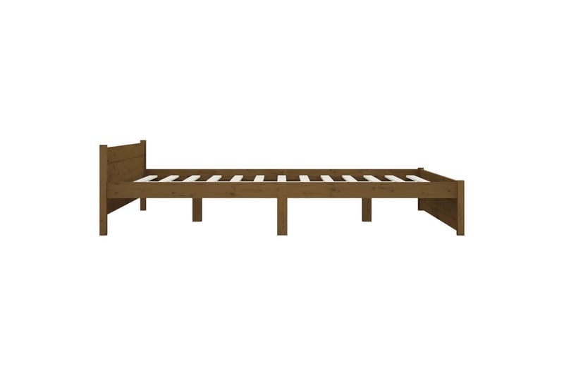 beBasic Sengeramme honningbrun heltre 150x200 cm 5FT King Size - Brun - Møbler - Senger - Sengeramme & sengestamme