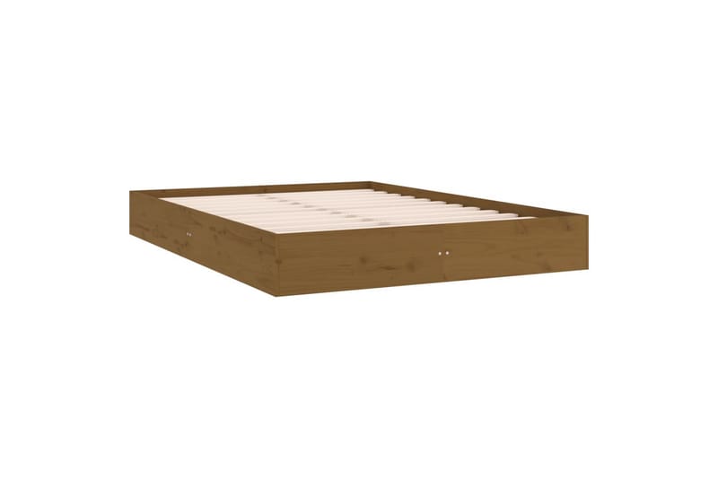 beBasic Sengeramme honningbrun heltre 150x200 cm 5FT King Size - Brun - Møbler - Senger - Sengeramme & sengestamme