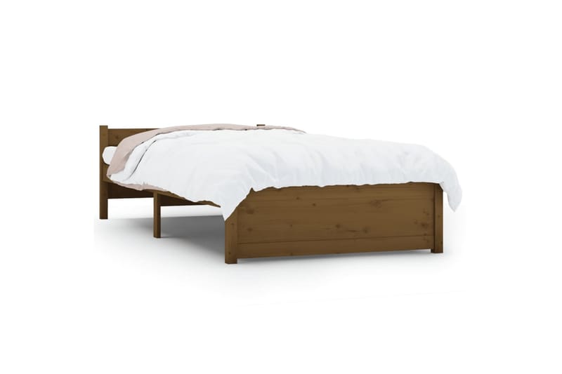 beBasic Sengeramme honningbrun heltre 75x190 cm 2FT6 Small Single - Brun - Møbler - Senger - Sengeramme & sengestamme