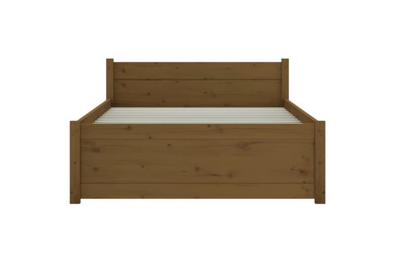 beBasic Sengeramme honningbrun heltre 75x190 cm 2FT6 Small Single - Brun - Møbler - Senger - Sengeramme & sengestamme