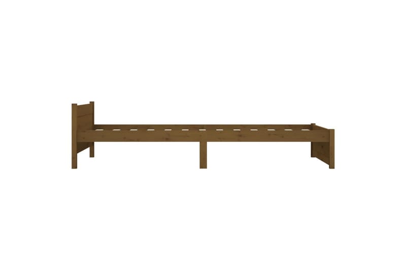 beBasic Sengeramme honningbrun heltre 75x190 cm 2FT6 Small Single - Brun - Møbler - Senger - Sengeramme & sengestamme