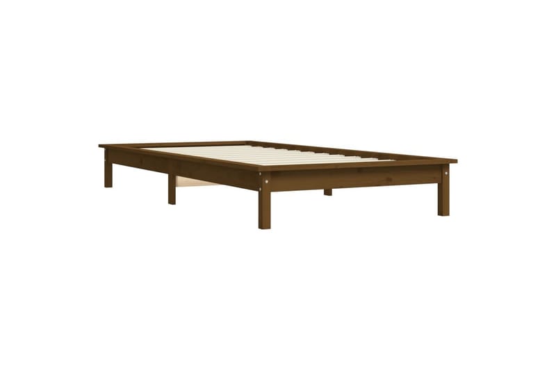 beBasic Sengeramme honningbrun heltre 90x190 cm 3FT Single - Brun - Møbler - Senger - Sengeramme & sengestamme