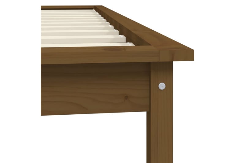 beBasic Sengeramme honningbrun heltre furu 100x200 cm - Brun - Møbler - Senger - Sengeramme & sengestamme