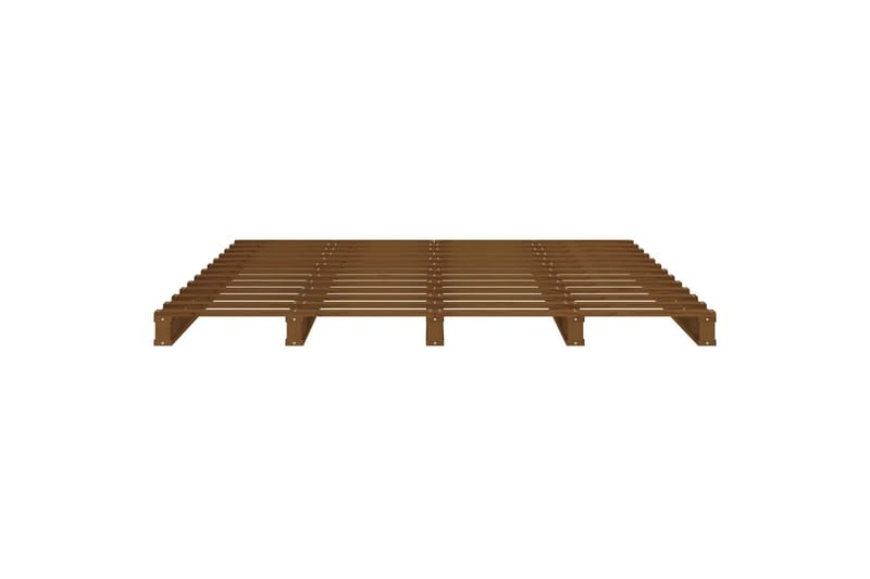 beBasic Sengeramme honningbrun heltre furu 150x200 cm 5FT King Size - Brun - Møbler - Senger - Sengeramme & sengestamme