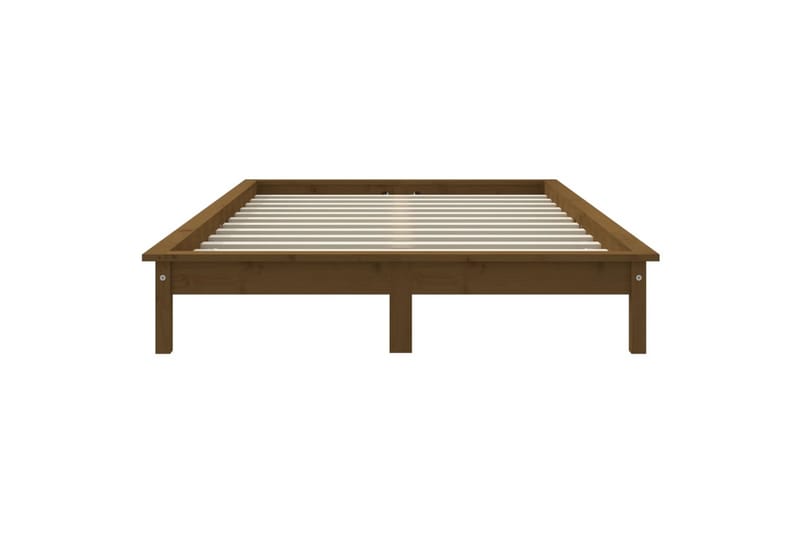 beBasic Sengeramme honningbrun heltre furu 150x200 cm 5FT King Size - Brun - Møbler - Senger - Sengeramme & sengestamme