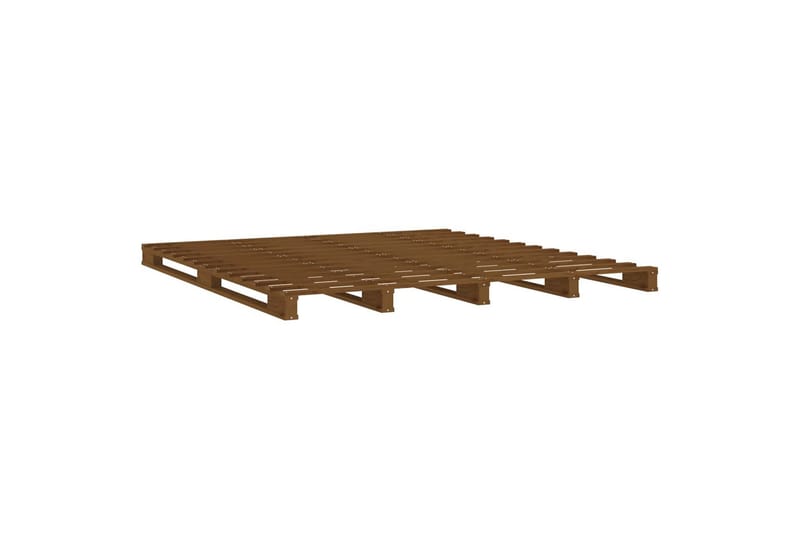 beBasic Sengeramme honningbrun heltre furu 150x200 cm 5FT King Size - Brun - Møbler - Senger - Sengeramme & sengestamme