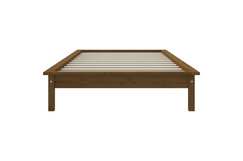 beBasic Sengeramme honningbrun heltre furu 90x200 cm - Brun - Møbler - Senger - Sengeramme & sengestamme