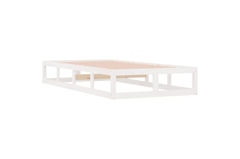 beBasic Sengeramme hvit 75x190 cm 2FT6 Small Single heltre - Hvit - Møbler - Senger - Sengeramme & sengestamme