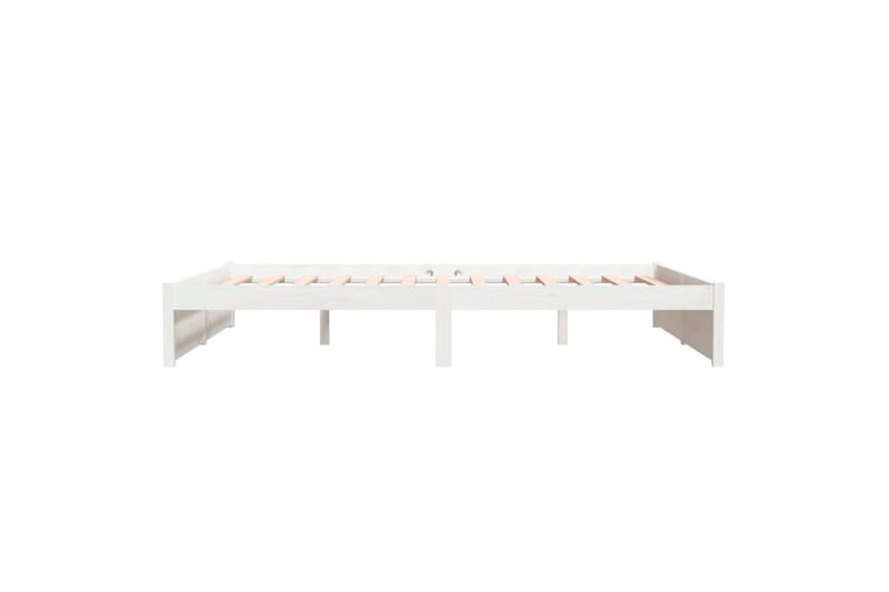 beBasic Sengeramme hvit heltre 150x200 cm 5FT King Size - Hvit - Møbler - Senger - Sengeramme & sengestamme