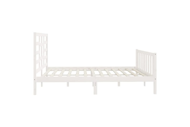 beBasic Sengeramme hvit heltre 180x200 cm 6FT Super King - Hvit - Møbler - Senger - Sengeramme & sengestamme