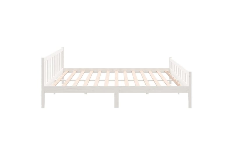 beBasic Sengeramme hvit heltre 180x200 cm 6FT Super King - Hvit - Møbler - Senger - Sengeramme & sengestamme